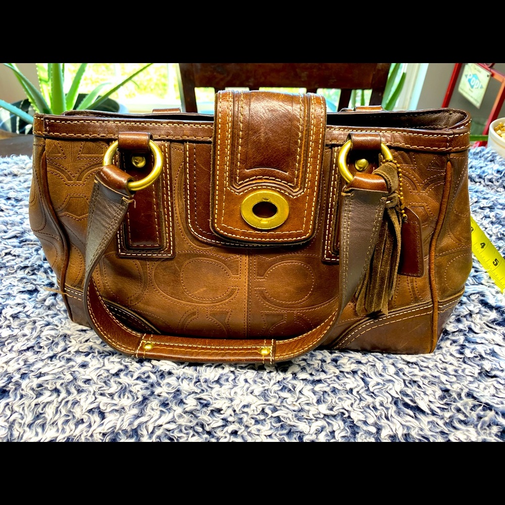 Coach brown shoulder bag
